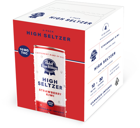 PBR High Seltzer: Strawberry Kiwi