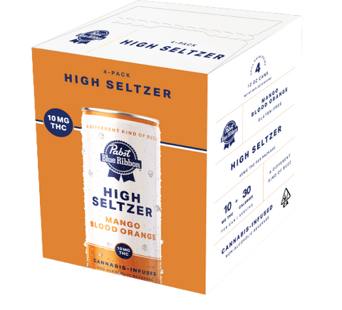 PBR High Seltzer: Mango Blood Orange